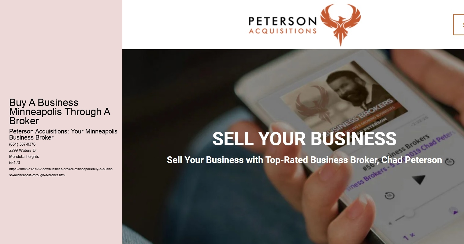Buy A Business Minneapolis Through A Broker