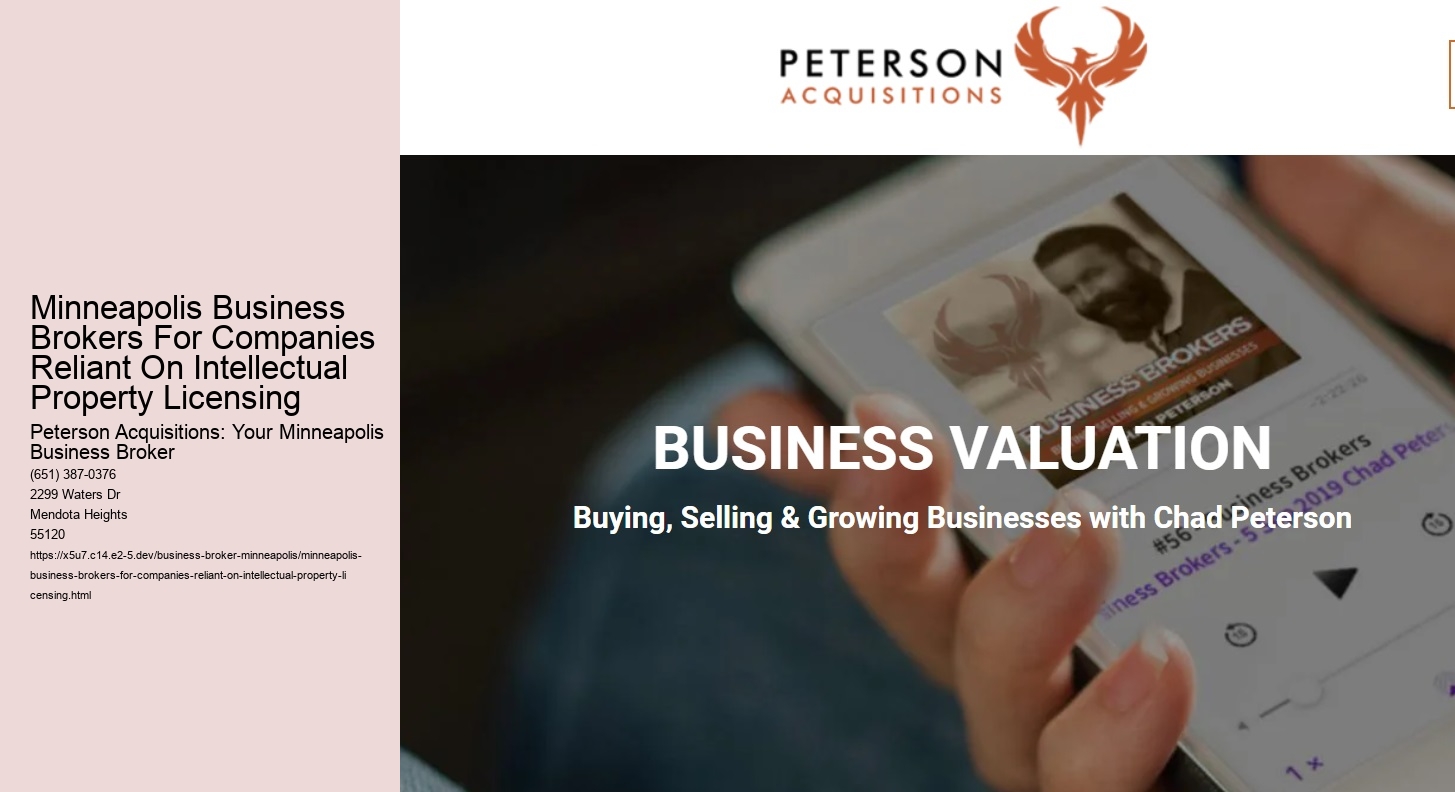 Minneapolis Business Brokers For Companies Reliant On Intellectual Property Licensing