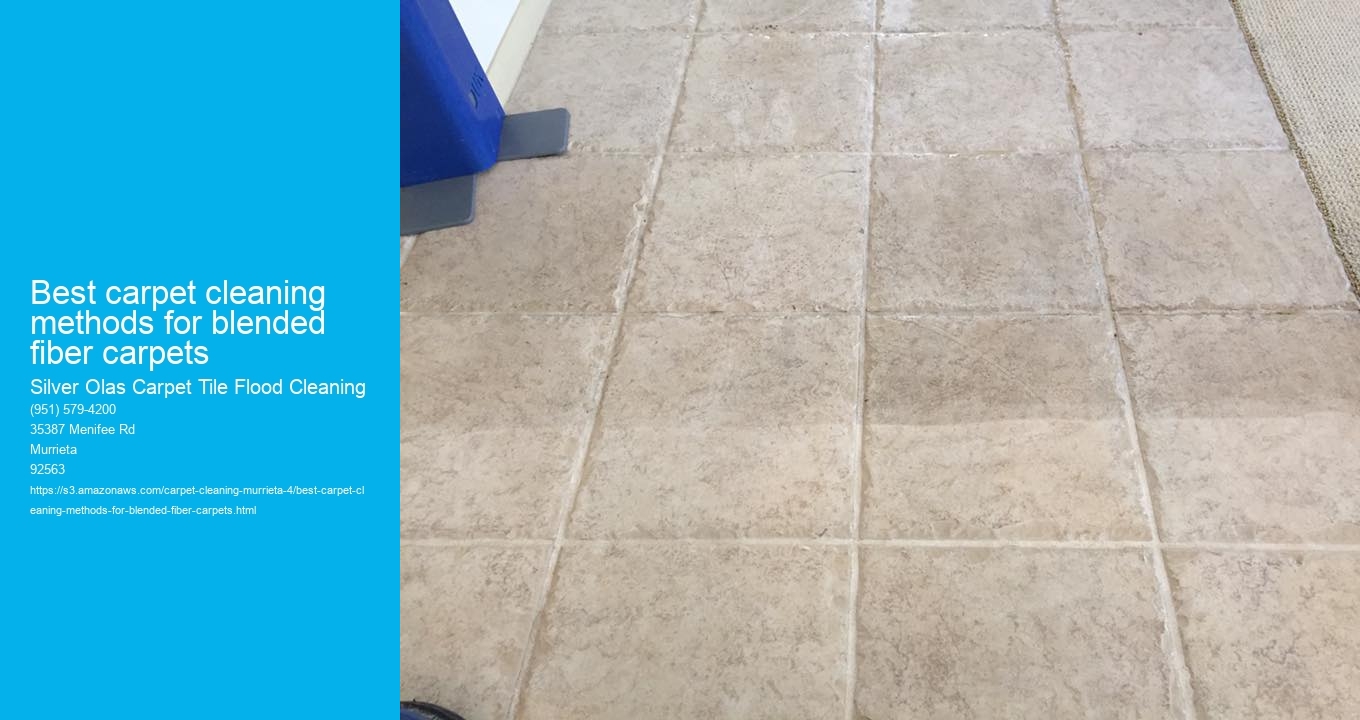 Best carpet cleaning methods for blended fiber carpets