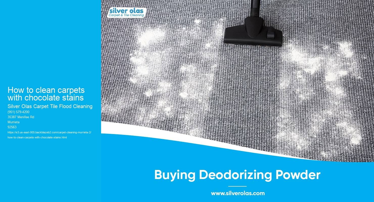 How to clean carpets with chocolate stains