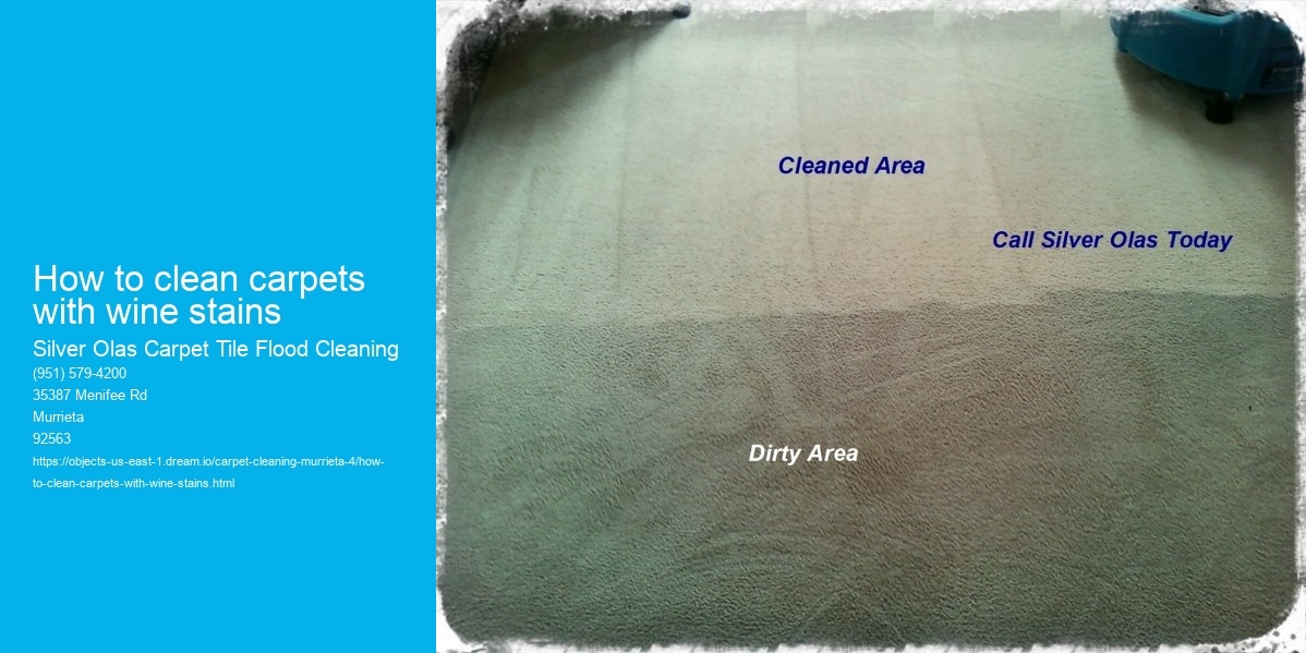 How to clean carpets with wine stains