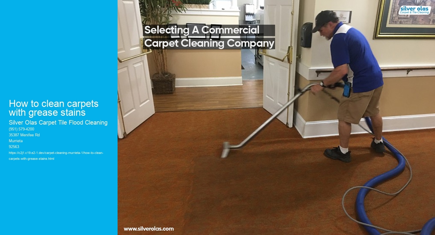 How to clean carpets with grease stains