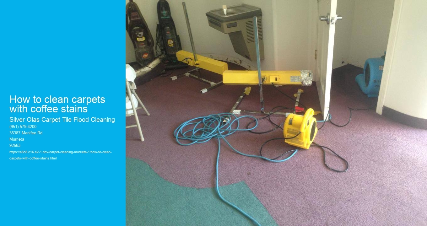 How to clean carpets with coffee stains